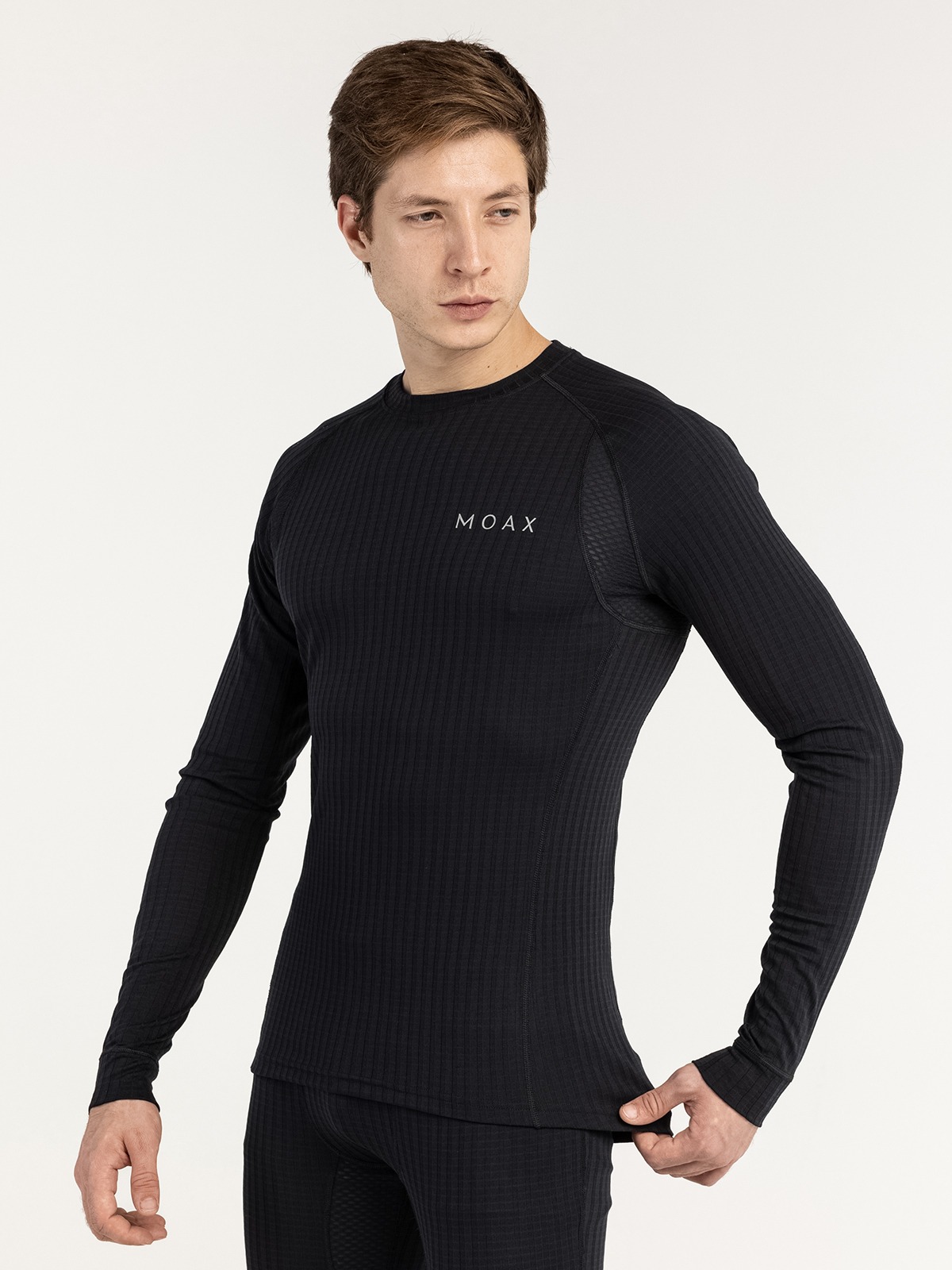 

Термокофта Moax Active Pro LS мужская черный XL, Active Pro LS