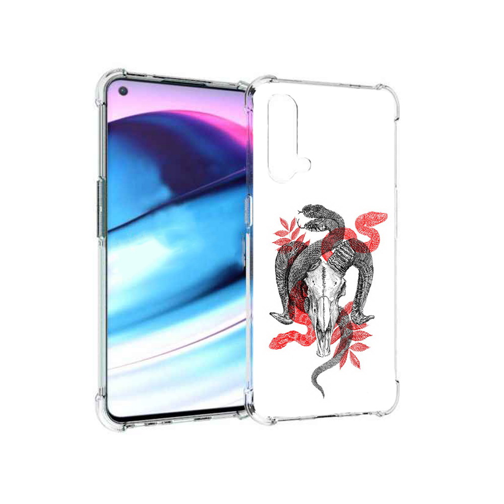 

Чехол MyPads Tocco для OnePlus Nord CE 5G змея в черепе рисунок (PT227196.126.365), Tocco
