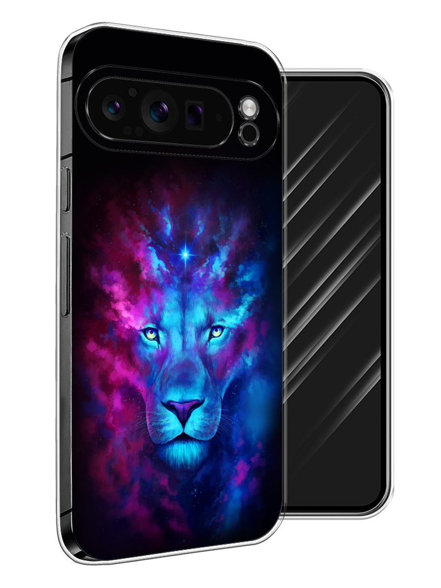 

Чехол Awog на Google Pixel 9 Pro "Космический лев", Голубой, 272050-1
