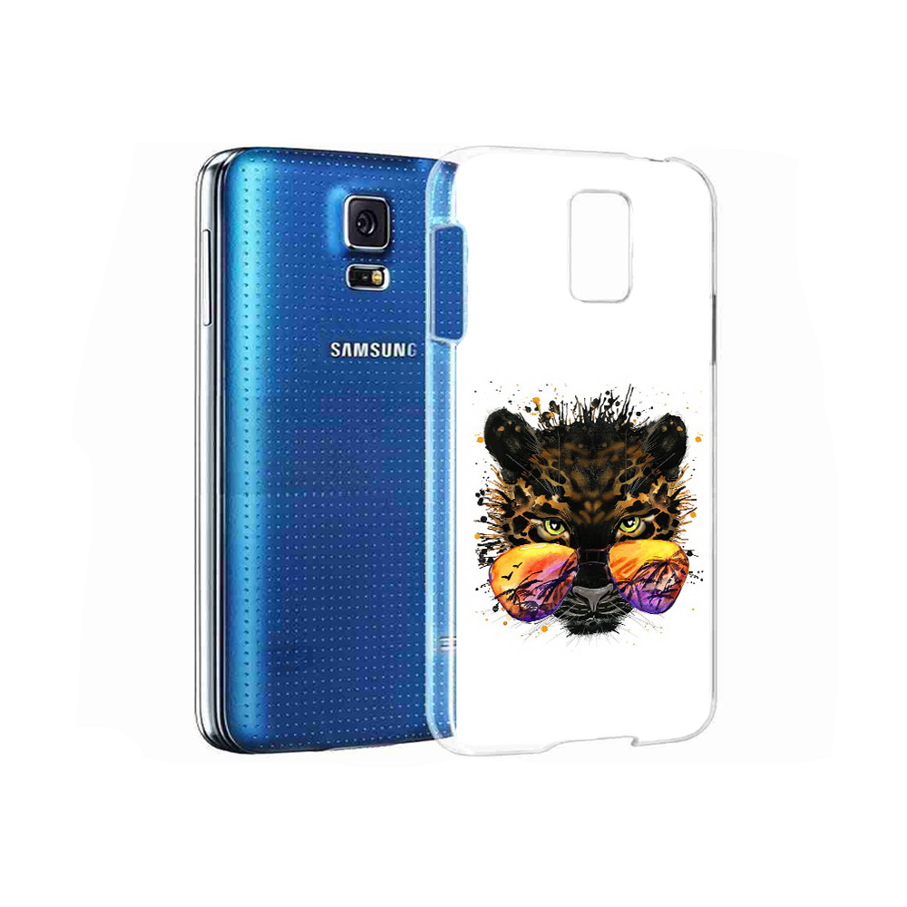 

Чехол MyPads Tocco для Samsung Galaxy S5 тропический леопард (PT12196.512.649), Прозрачный, Tocco