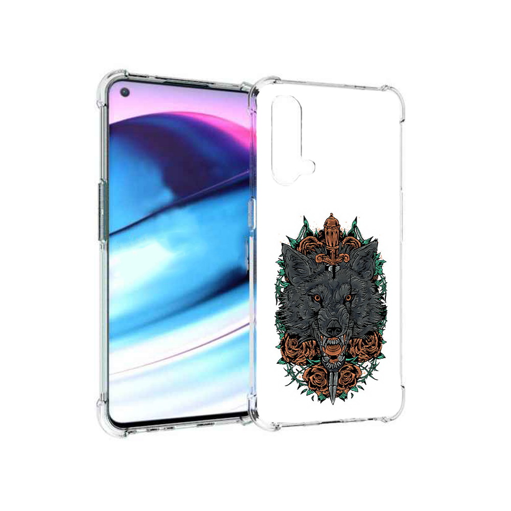

Чехол MyPads Tocco для OnePlus Nord CE 5G красивый злой волк (PT227196.126.409), Tocco