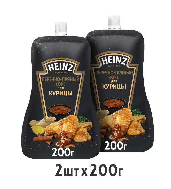 Соус Heinz для курицы Перечно-Пряный, 200г х 2 шт