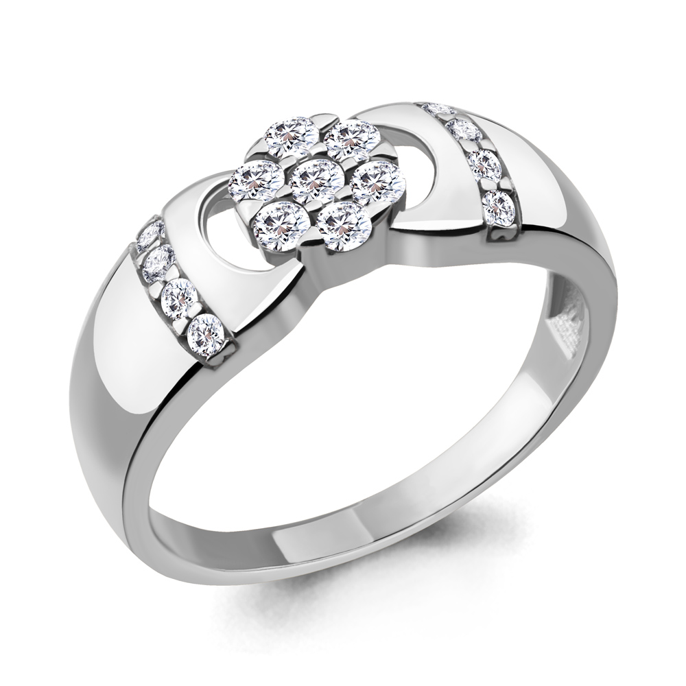 

Кольцо из серебра с фианитом р. 18 Aquamarine 68530А_925_р, 68530А_925_р
