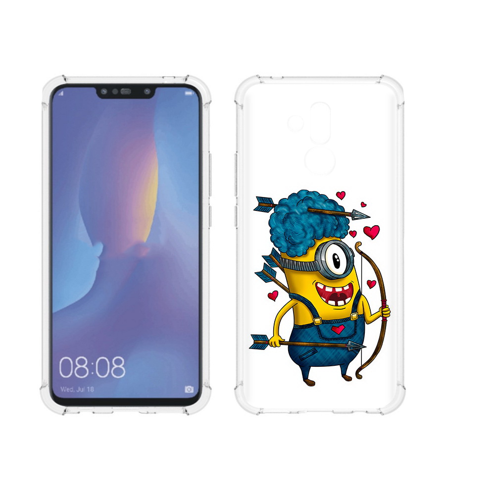 

Чехол MyPads Tocco для Huawei Mate 20 Lite Миньон купидон (PT117828.66.117), Прозрачный, Tocco