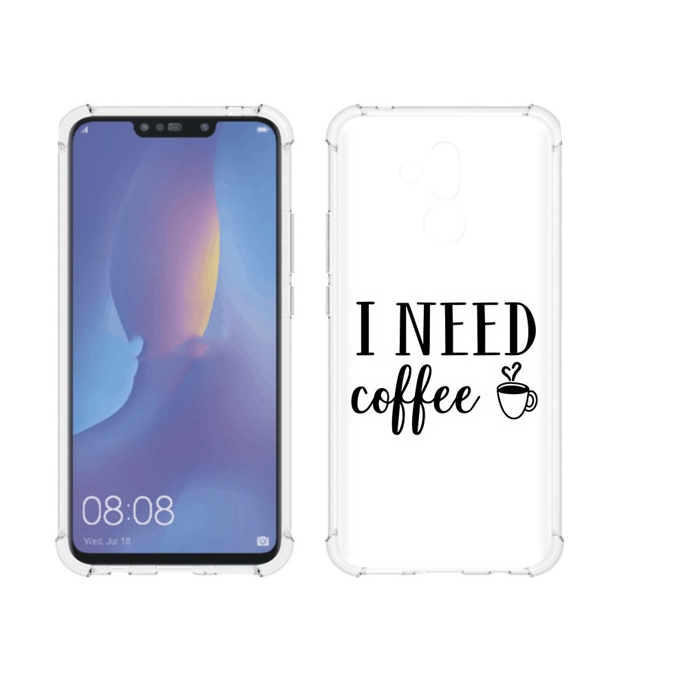 Чехол MyPads Tocco для Huawei Mate 20 Lite Мне нужен кофе (PT117828.66.121)