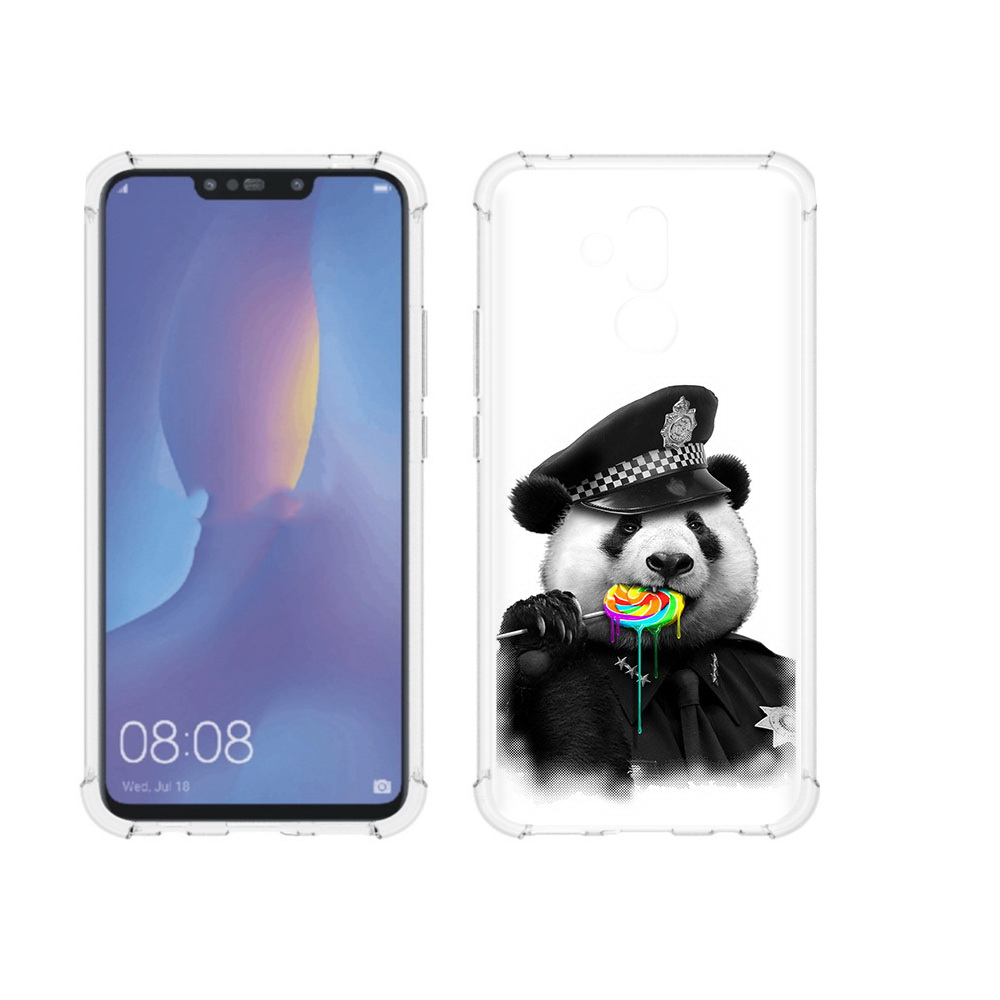 

Чехол MyPads Tocco для Huawei Mate 20 Lite Панда полиция (PT117828.66.130), Прозрачный, Tocco