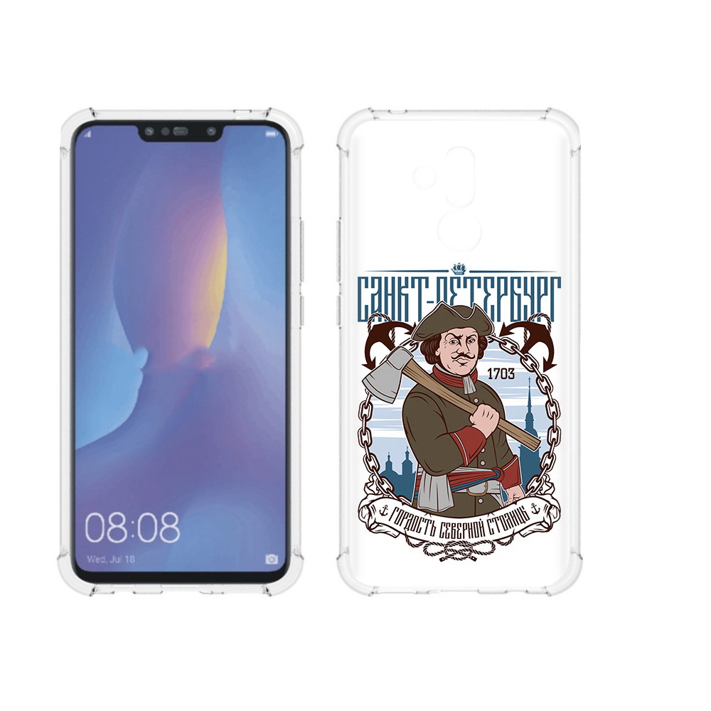 

Чехол MyPads Tocco для Huawei Mate 20 Lite Петр первый (PT117828.66.134), Прозрачный, Tocco