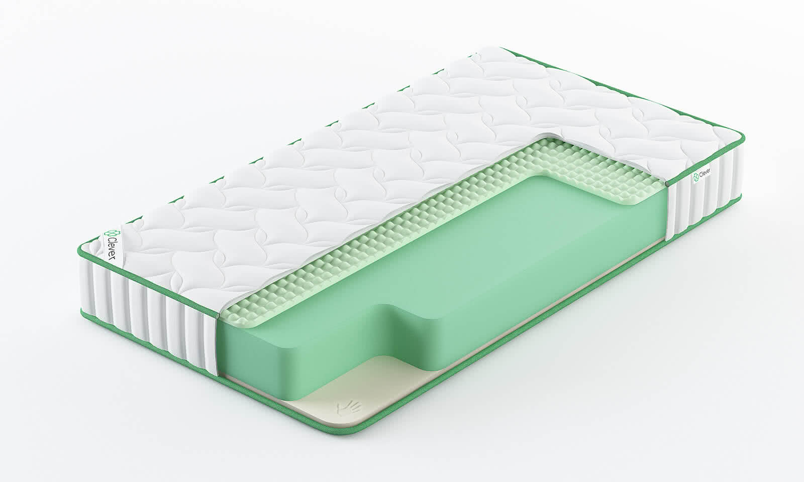 

Матрас Clever Pulse High 120x180, Белый, PULSE HIGH