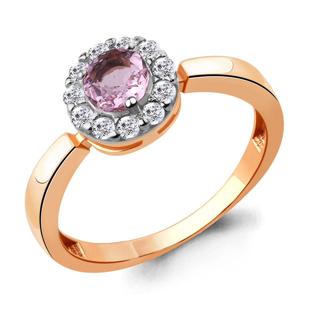 

Кольцо из серебра с фианитом р.  Aquamarine 68539АВ_925_з, 68539АВ_925_з