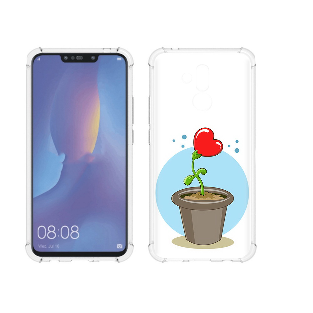 

Чехол MyPads Tocco для Huawei Mate 20 Lite Растение любви 14 февраля (PT117828.66.145), Прозрачный, Tocco