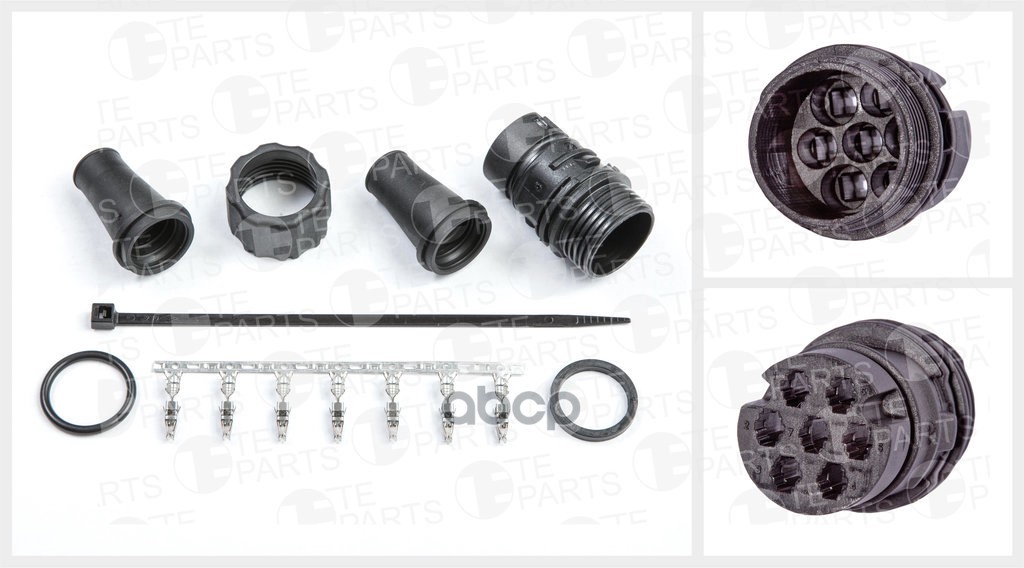 

Разъём 7 контактный(7-pin, 2 кольцевых уплотнения, 2 уплотнения кабеля, фиксирующая гайка)