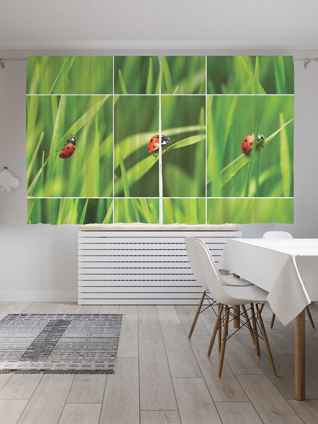 

Классические шторы JoyArty "Чудесный жучок", серия Oxford DeLux, 2 полотна 145x180 см, Чудесный жучок