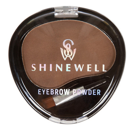 Тени Shinewell Brow Secret тон 3 shinewell расчёска массажная щётка для волос с голографическим эффектом