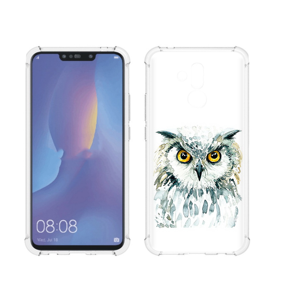 

Чехол MyPads Tocco для Huawei Mate 20 Lite Серьезная сова (PT117828.66.156), Прозрачный, Tocco