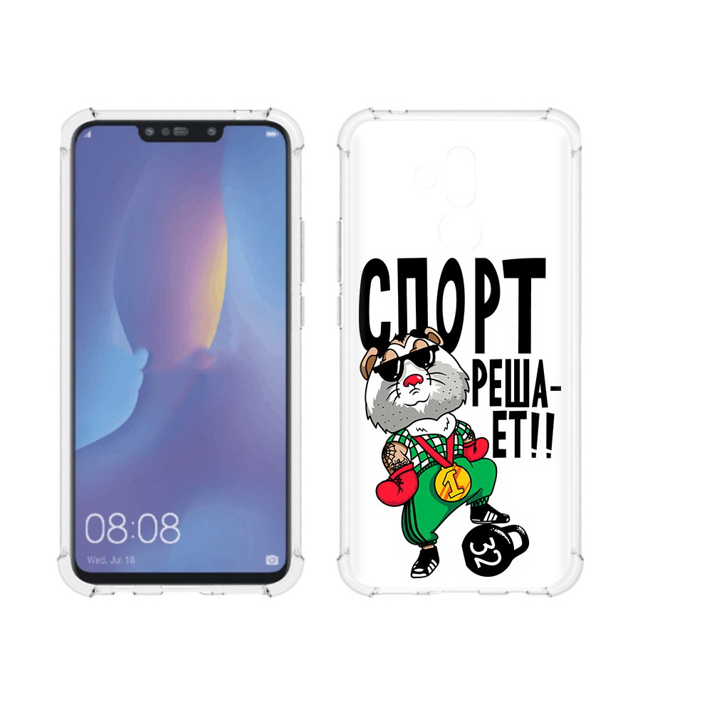 

Чехол MyPads Tocco для Huawei Mate 20 Lite Спорт решает (PT117828.66.161), Прозрачный, Tocco