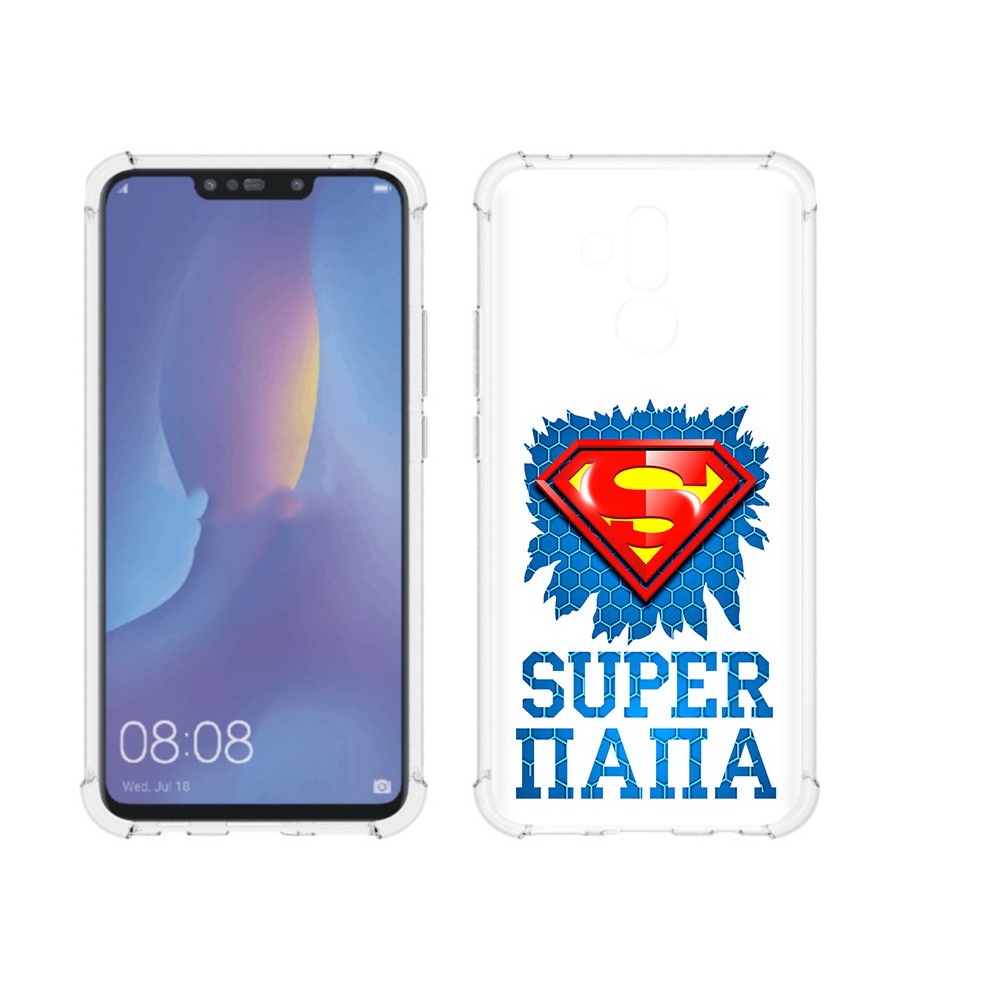 

Чехол MyPads Tocco для Huawei Mate 20 Lite Супер Папа (PT117828.66.165), Прозрачный, Tocco