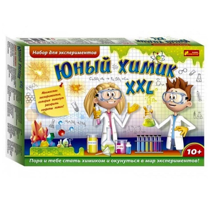 

Набор для экспериментов Ranok Creative Юный химик XXL, 73 опыта, 7331812