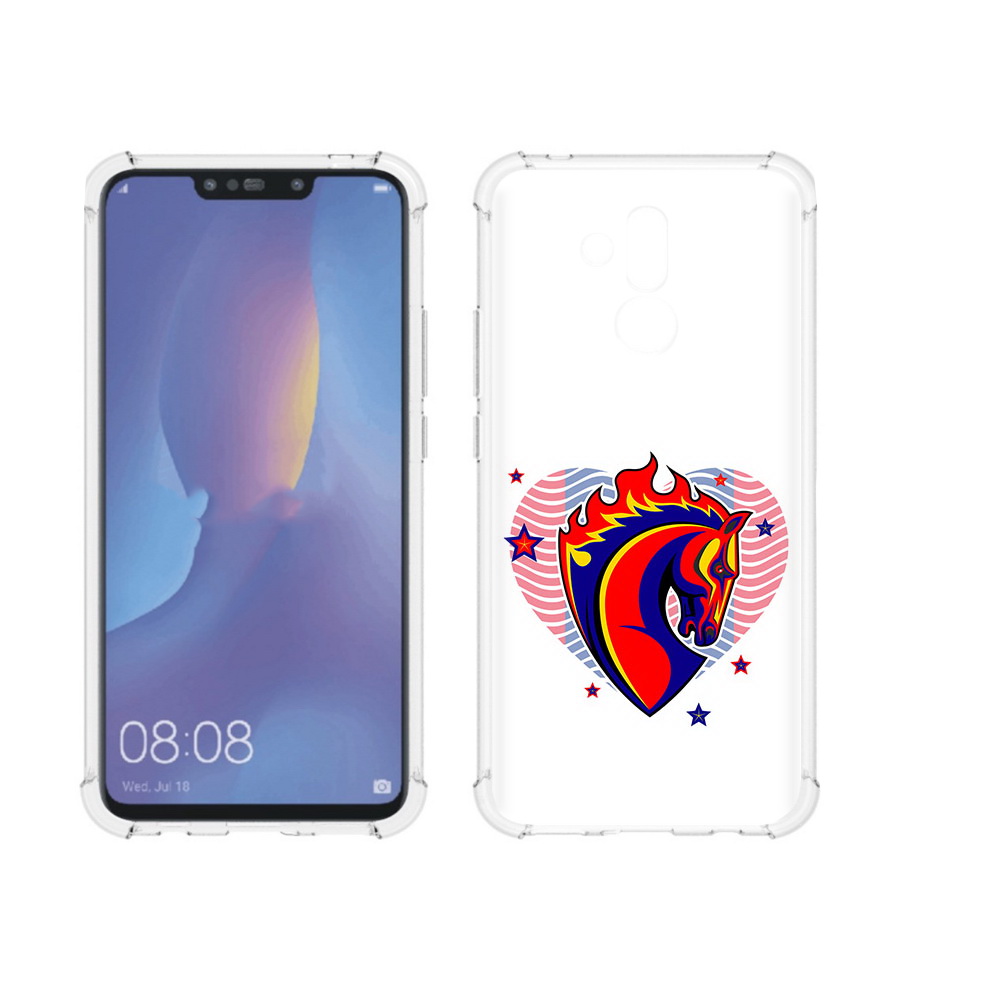 

Чехол MyPads Tocco для Huawei Mate 20 Lite ФК ЦСЛ Лошадь (PT117828.66.180), Прозрачный, Tocco