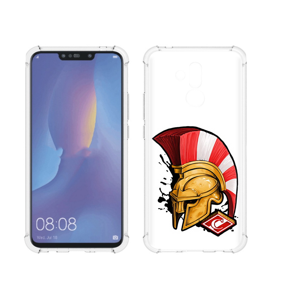 

Чехол MyPads Tocco для Huawei Mate 20 Lite ФК спартак шлем (PT117828.66.185), Прозрачный, Tocco