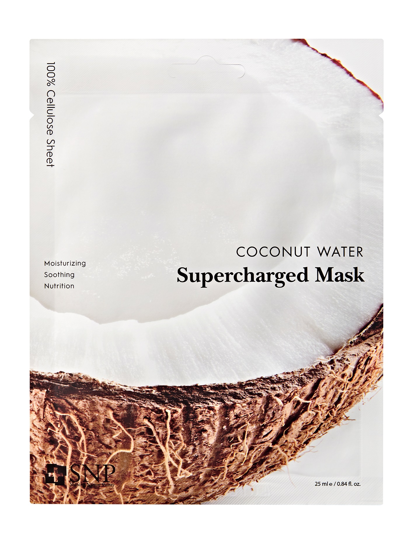 фото Увлажняющая тканевая маска для лица snp coconut water supercharged mask с кокосовой водой