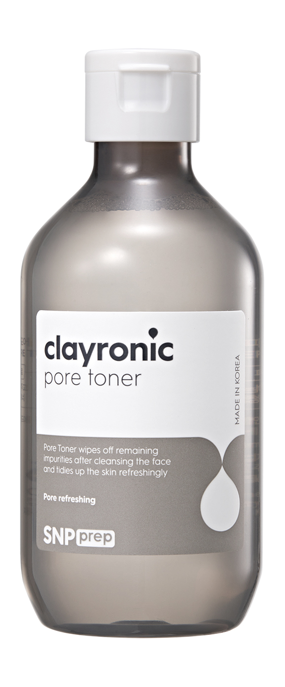 фото Освежающий и сужающий поры тоник для лица snp prep clayronic toner