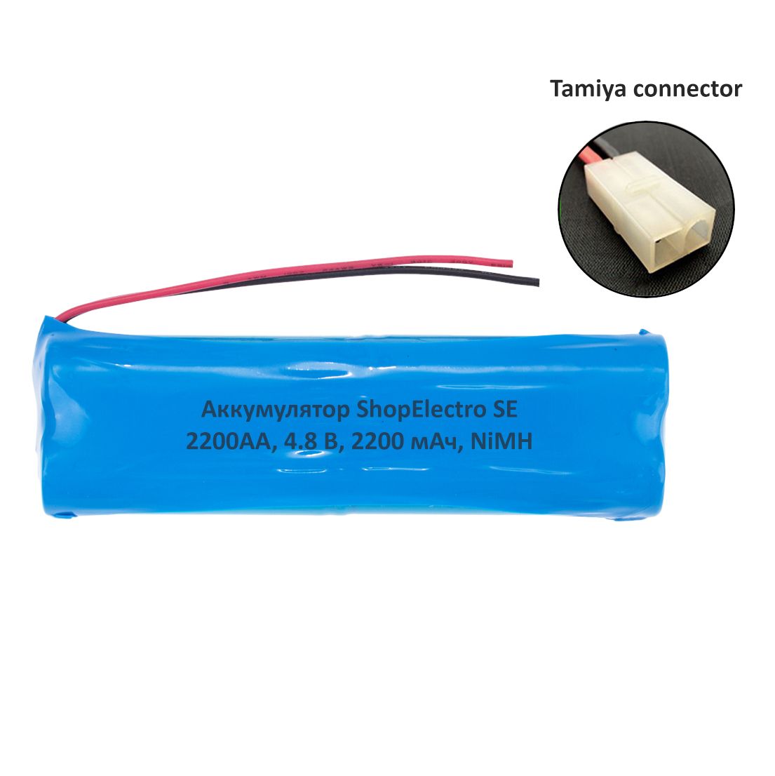 

Аккумуляторная батарея SE2200 АА 4.8 В 2200 мАч NiMH для игрушки, разъём Tamiya 12254