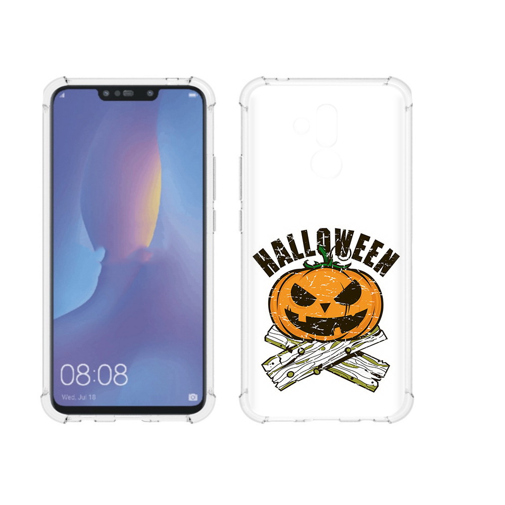 

Чехол MyPads Tocco для Huawei Mate 20 Lite Хэллоуин доски тыква (PT117828.66.194), Прозрачный, Tocco