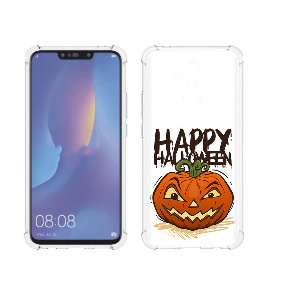 

Чехол MyPads Tocco для Huawei Mate 20 Lite Хэллоуин счастливый (PT117828.66.195), Прозрачный, Tocco