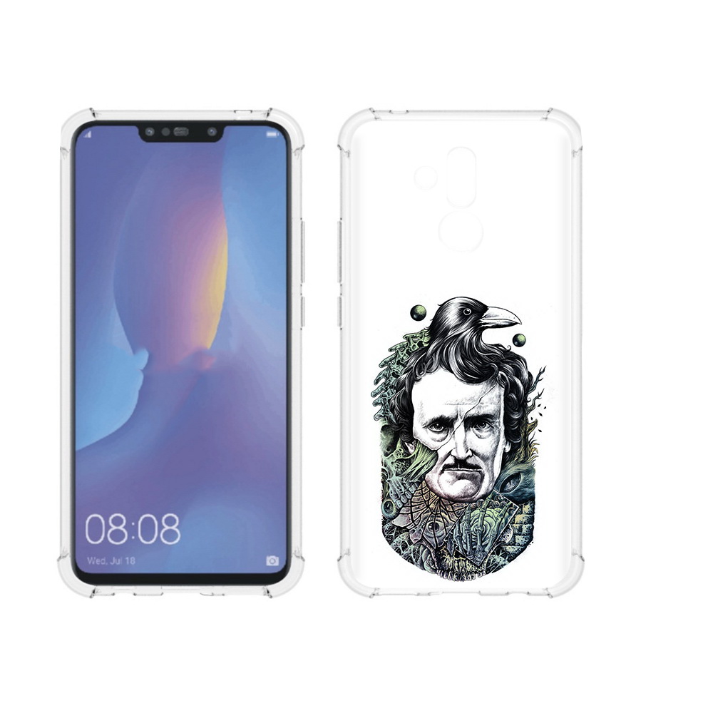 Чехол MyPads Tocco для Huawei Mate 20 Lite Эдгар Аллан с вороном (PT117828.66.203)