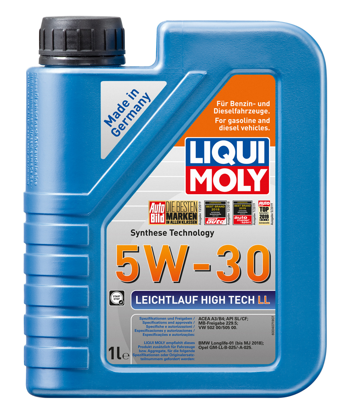 

Масло моторное LIQUI MOLY Leichtlauf HT 5W30 1л SL/CF