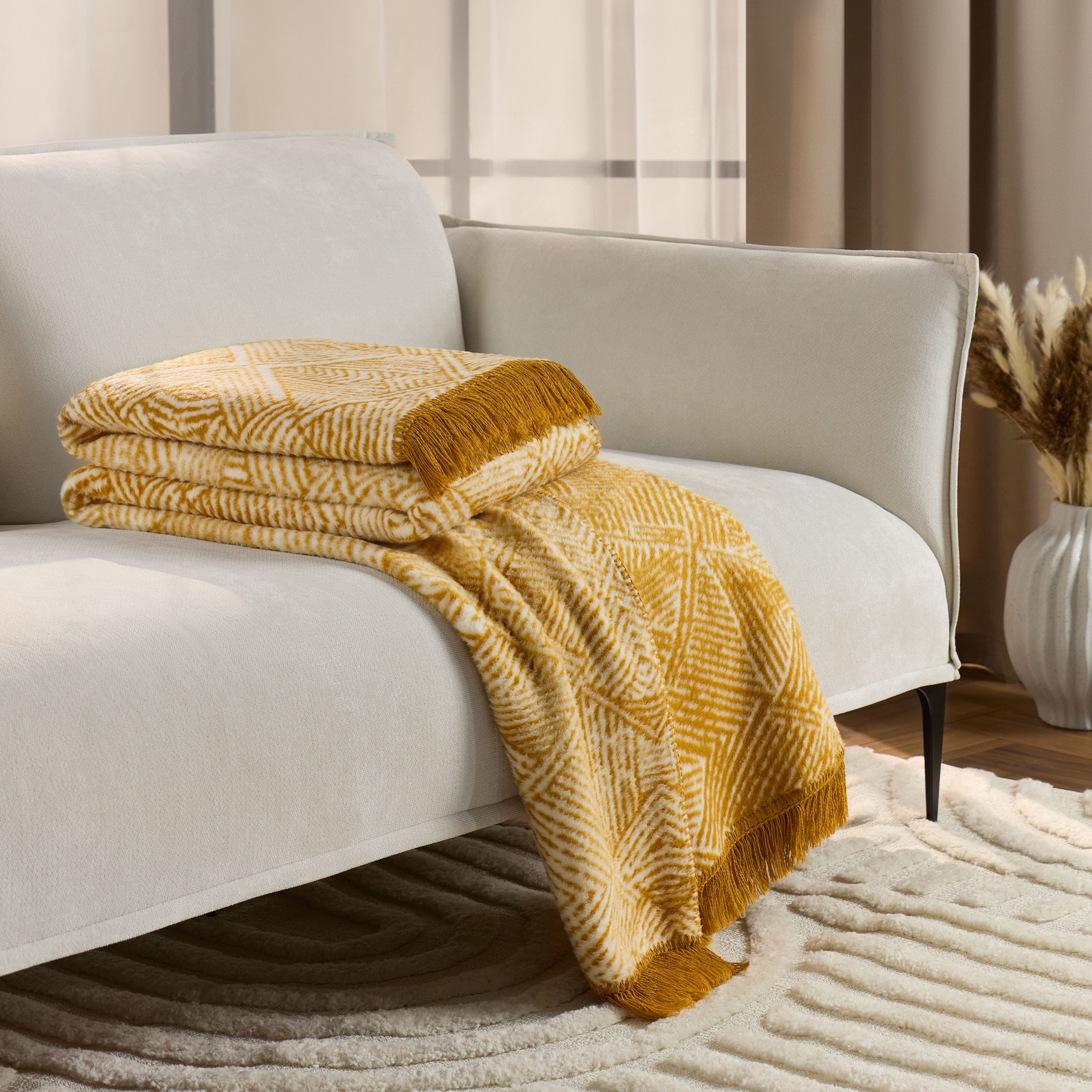 

Плед Arya Graphic 200x220 евро, Оранжевый, Graphic