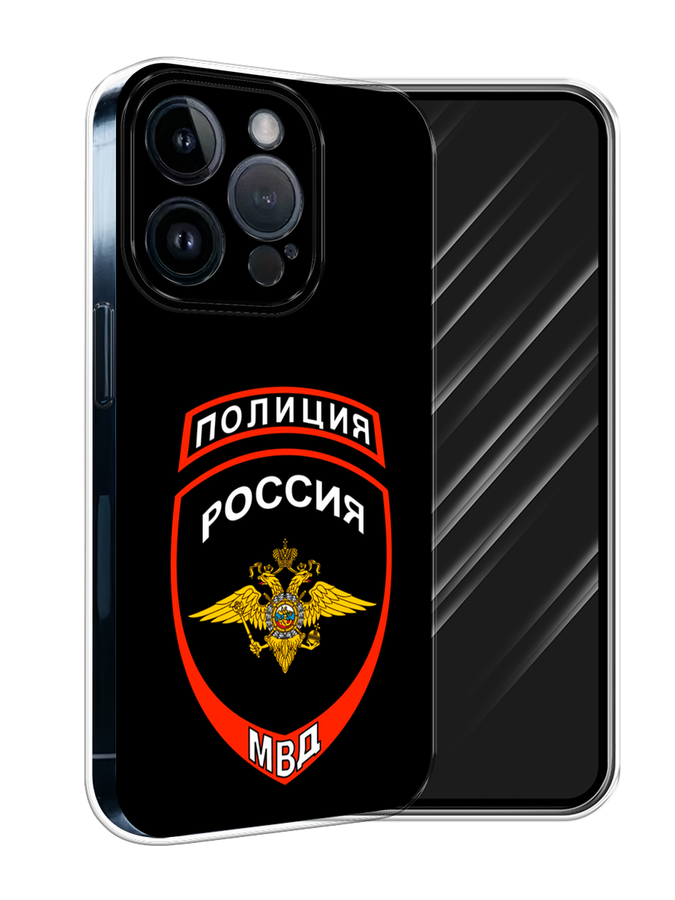 

Чехол Awog на Apple iPhone 15 Pro "Полиция шеврон", Черный;красный;белый, 15750-1