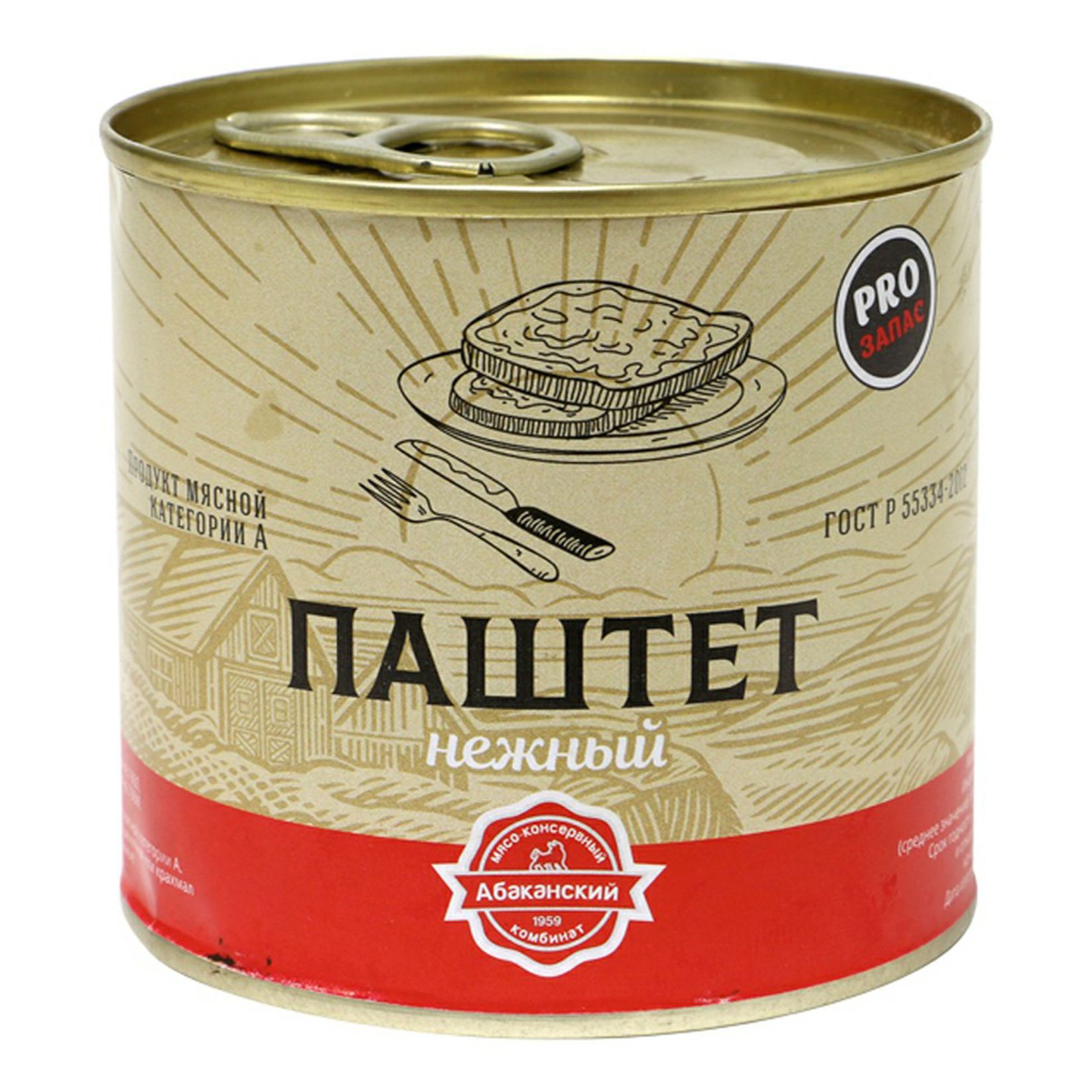 

Паштет мясной Абаканский мясокомбинат Нежный 250 г