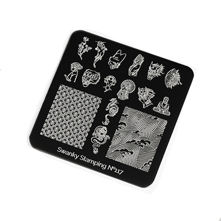 

Пластина для стемпинга Swanky Stamping №117, Серебристый