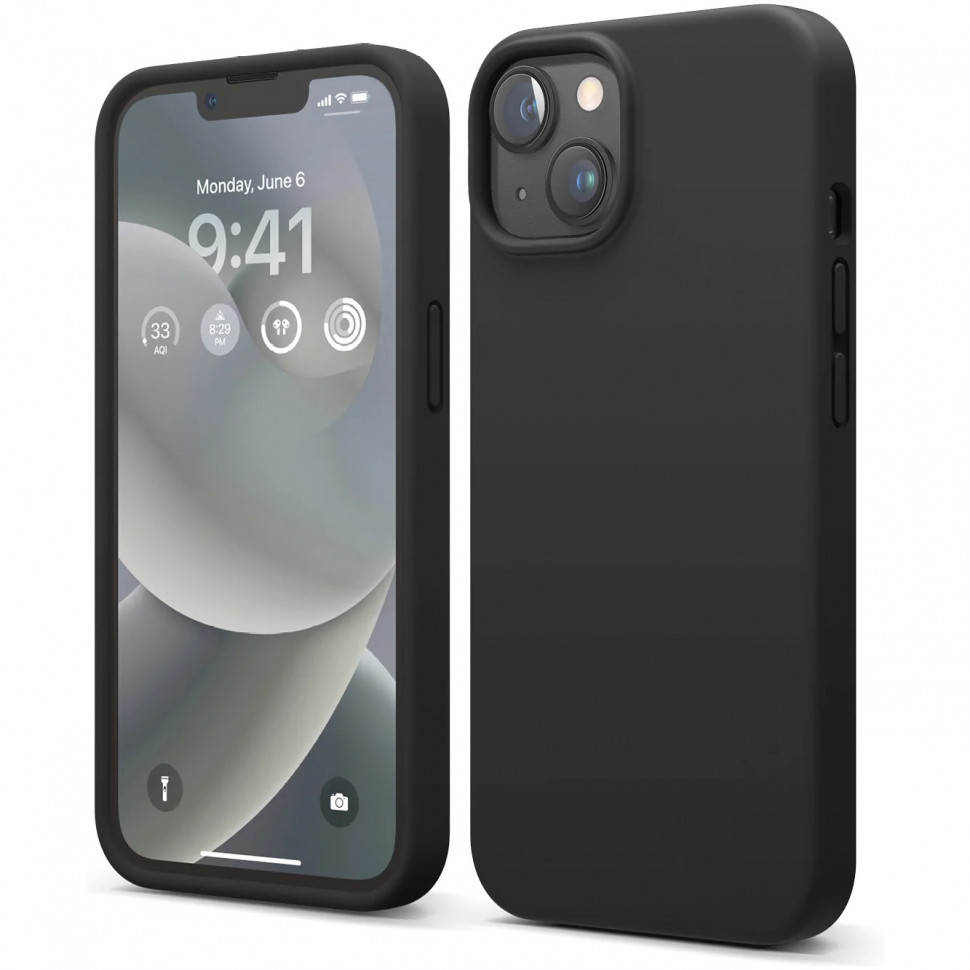 

Чехол Elago Soft silicone для iPhone 14, Черный (ES14SC61-BK), Soft silicone