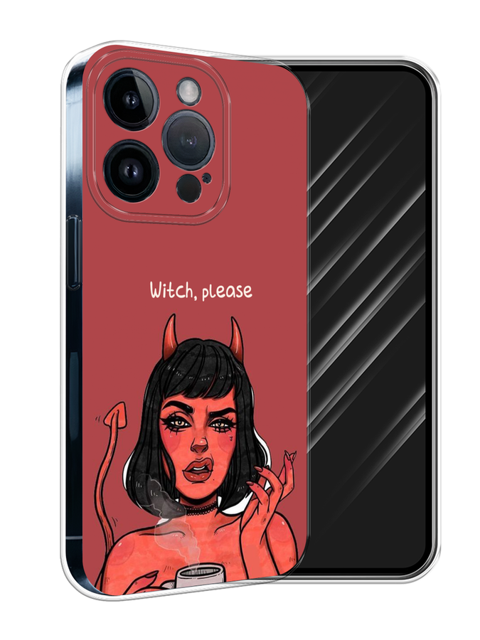 

Чехол Awog на Apple iPhone 15 Pro "Evil Girl", Бордовый;черный, 15750-1