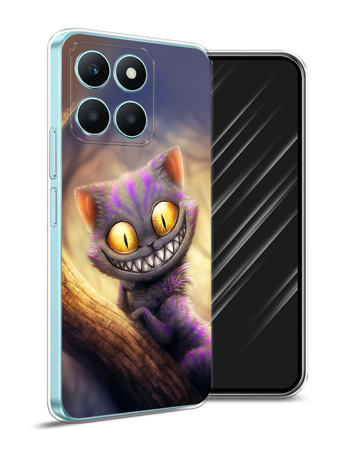 

Чехол Awog на Honor X6A "Cheshire Cat", Фиолетовый;желтый, 6122050-1