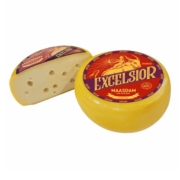 

Сыр полутвердый Excelsior Маасдам 45%