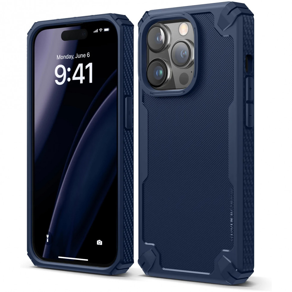 фото Чехол elago armor silicone для iphone 14 pro, синий (es14am61pro-jin)