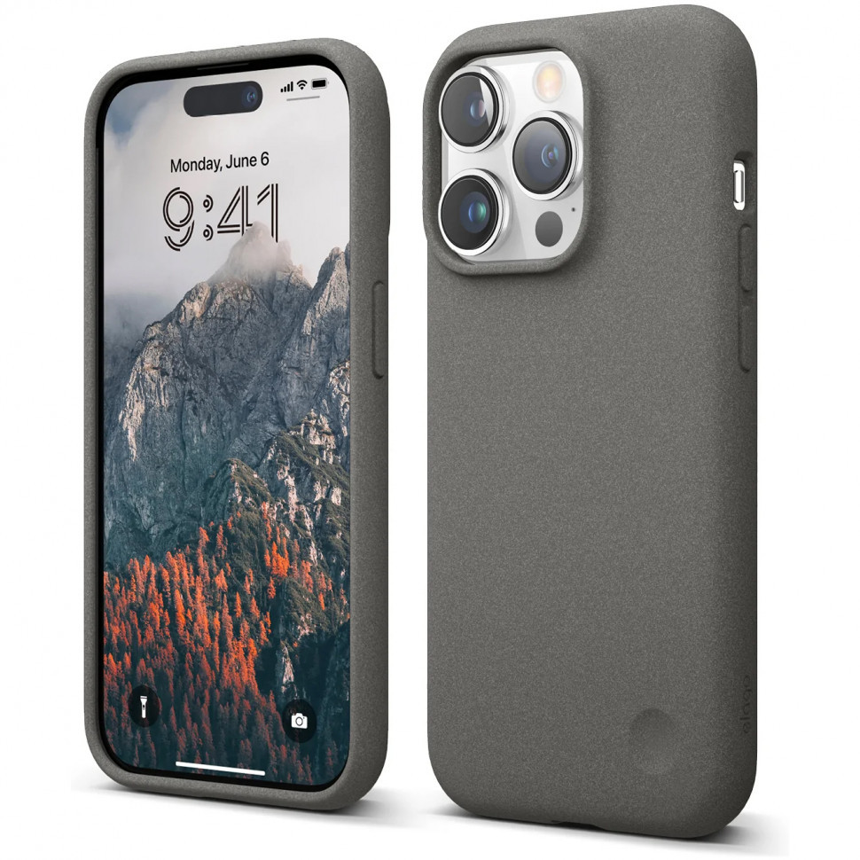 

Чехол Elago Pebble для iPhone 14 Pro, Серый (ES14PB61PRO-CTGY), Pebble