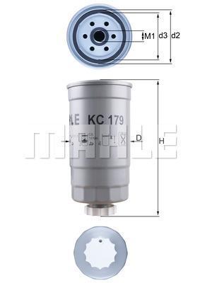 

Фильтр топливный Mahle/Knecht KC179