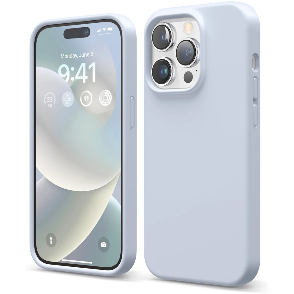 

Чехол Elago Soft silicone для iPhone 14 Pro, Голубой (ES14SC61PRO-LBL), Soft silicone