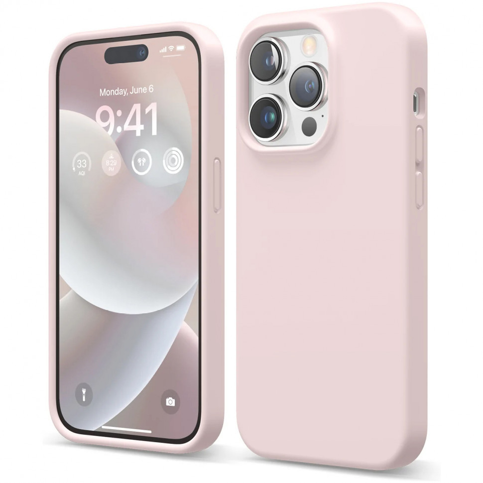 фото Чехол elago soft silicone для iphone 14 pro, розовый (es14sc61pro-lpk)