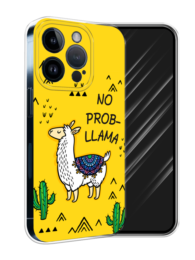 

Чехол Awog на Apple iPhone 15 Pro "No probLLama", Желтый;черный;синий, 15750-1