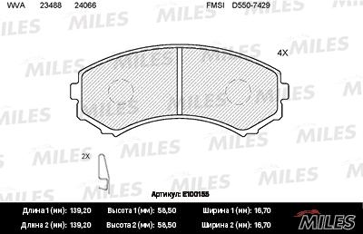 

Тормозные колодки FENOX передние BP43346