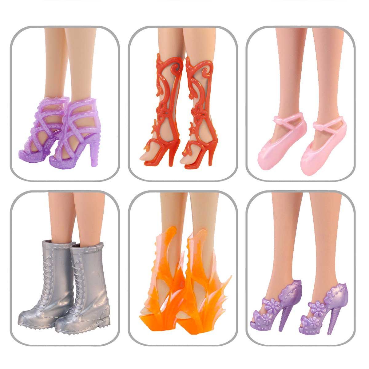 Обувь Dolls Accessories для Барби и кукол ростом 29 см на стопу 2-21 см 6 пар Аэлита