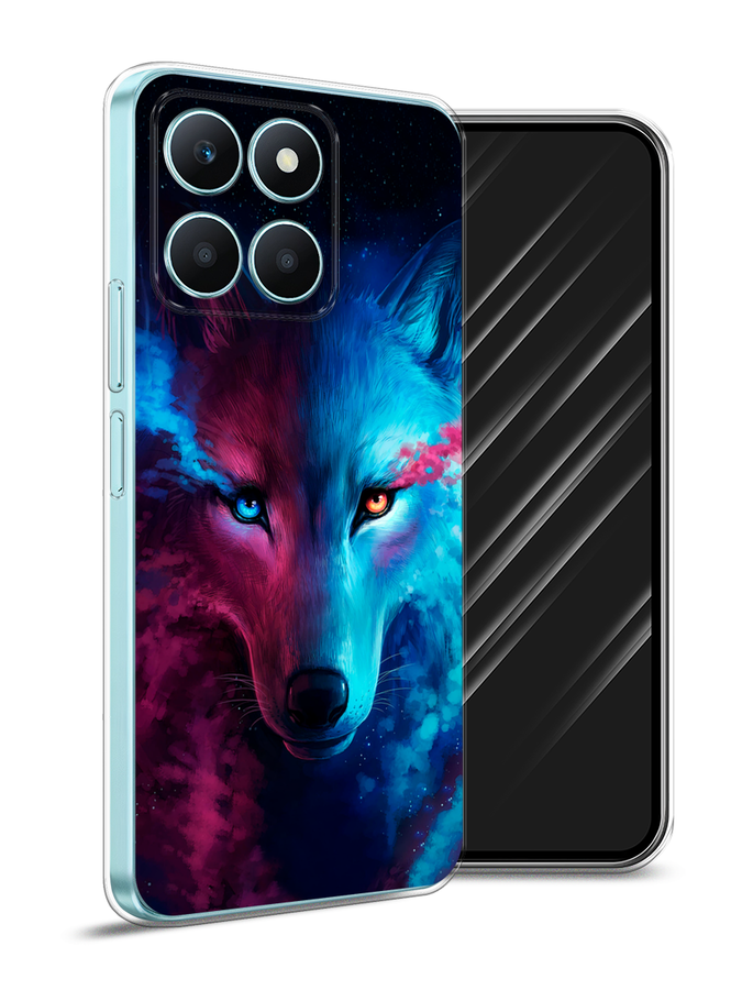 

Чехол Awog на Honor X6A "Волшебный волк", Голубой;розовый, 6122050-1