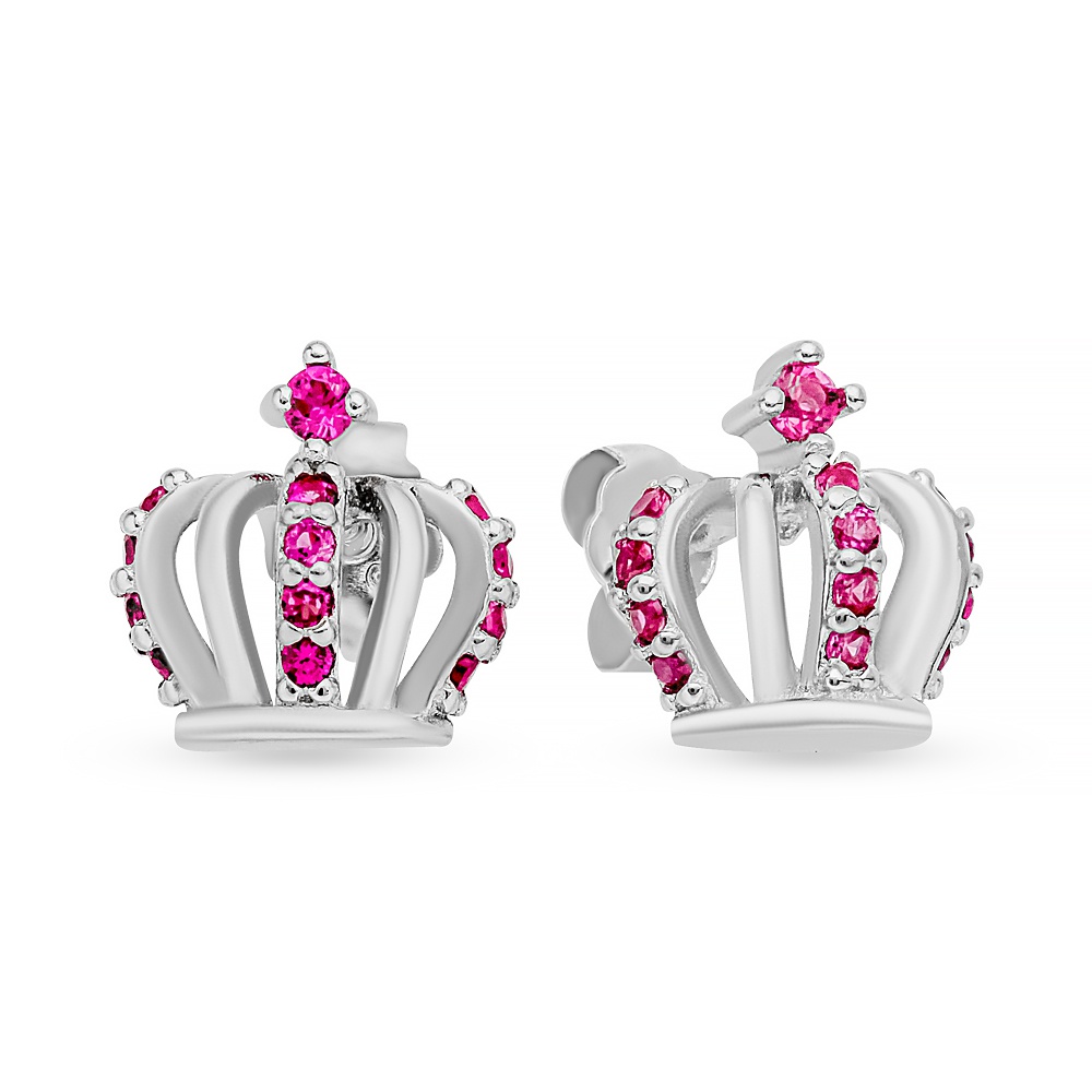

Серьги пусеты из серебра 585Gold 702009372, фианит, 702009372
