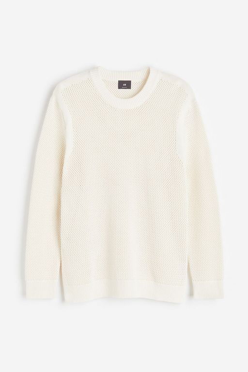 

Джемпер мужской H&M 1209260 белый 2XL, 1209260