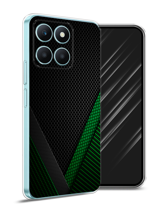 

Чехол Awog на Honor X6A "Зеленый карбон", Черный;зеленый, 6122050-1